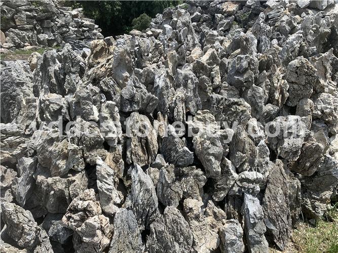 花园青龙石鱼池围边 打造自然雅致的园林水景